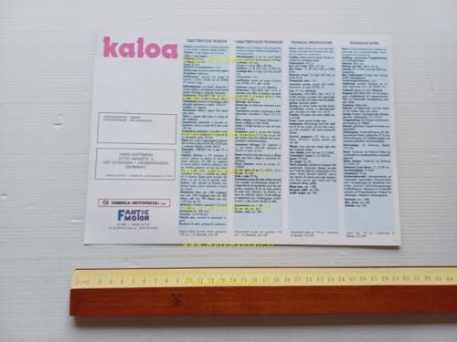 Fantic Motor Kaloa 50 1994 depliant originale italiano tedesco