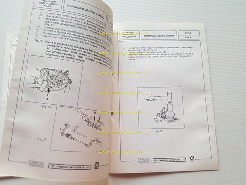 Fantic Motor motore 50-75 Koala Caballero K-Roo 1994 manuale officina …