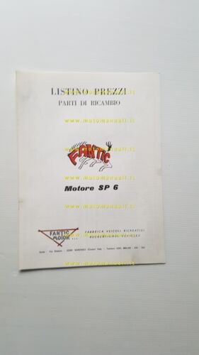Fantic Motor Motore 50 SP 6 anni 70 catalogo ricambi …