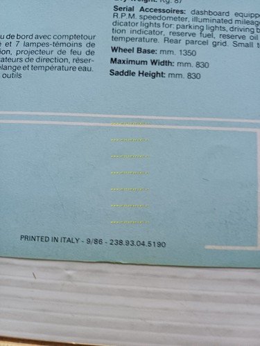 Fantic Motor Oasis 50.1 KS 1986 depliant ITALIANO originale