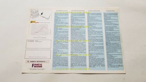 Fantic Motor Oasis 50 1989 depliant originale moto brochure