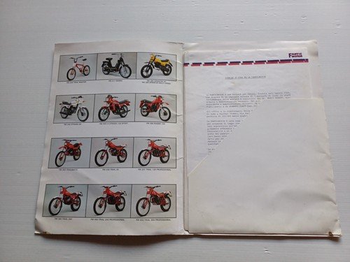 Fantic Motor presentazione nuovi modelli 1984 cartella stampa originale