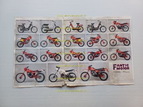 Fantic Motor produzione modelli moto 1982-83 depliant originale italiano