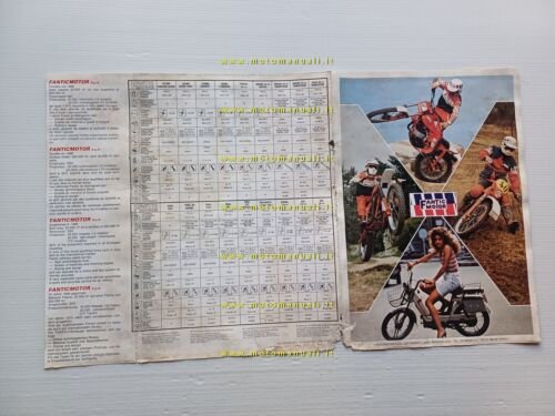 Fantic Motor produzione modelli moto 1982-83 depliant originale italiano