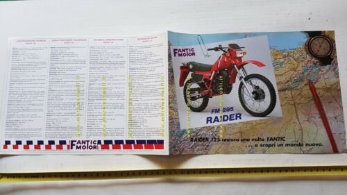 Fantic Motor Raider 125 1983 depliant originale moto brochure