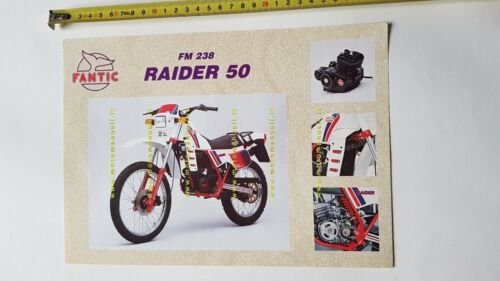 Fantic Motor Raider 50 1984 depliant originale ITALIANO brochure