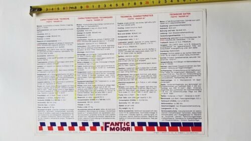 Fantic Motor Raider 50 1984 depliant originale ITALIANO brochure