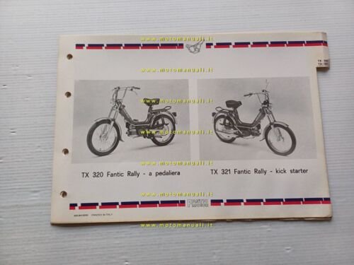 Fantic Motor Rally 50 Pedali-Kick TX 320 TX321 catalogo ricambi …