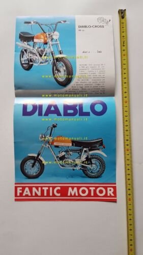Fantic Motor Ranger 50 - Diablo Cross depliant originale ITALIANO …