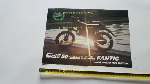 Fantic Motor Sprinter 50 1983 depliant originale ciclomotore moped