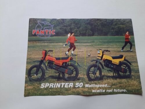 Fantic Motor Sprinter 50 Multispeed 1983 depliant originale