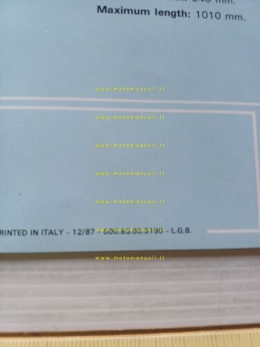 Fantic Motor Tender to 50 1987-88 depliant originale ITALIANO brochure
