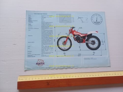 Fantic Motor Trial 125.1 1985 depliant italiano originale