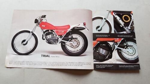 Fantic Motor Trial 125 1979 moto depliant originale testo FRANCESE