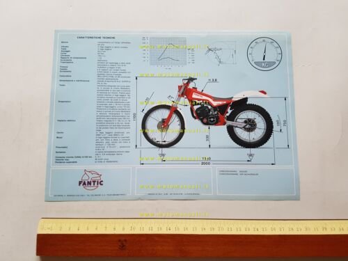 Fantic Motor Trial 125 1985 depliant originale italiano