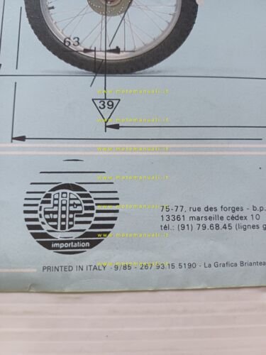 Fantic Motor Trial 125-200 1985 depliant francese originale