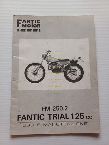 Fantic Motor Trial 125 FM 250.2 1982 manuale uso manutenzione …