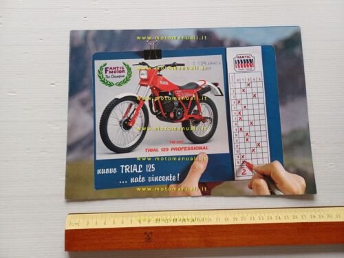 Fantic Motor Trial 125 Professional 1983 depliant originale ITALIANO