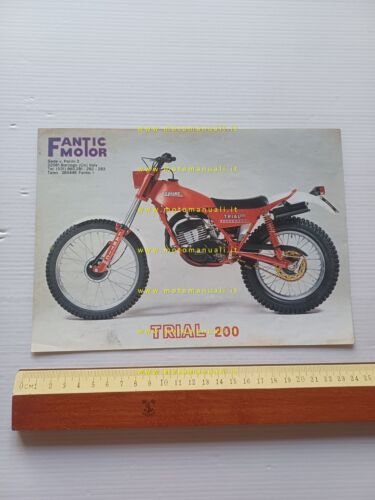 Fantic Motor Trial 200 1982 depliant italiano originale