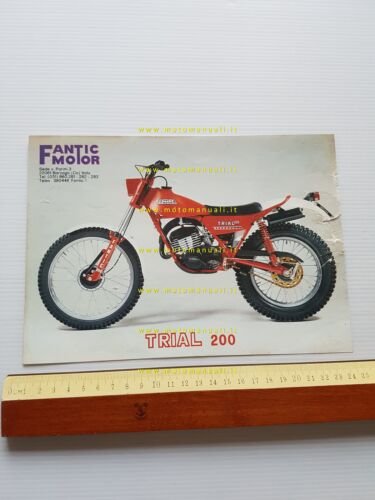 Fantic Motor Trial 200 1982 depliant originale italiano