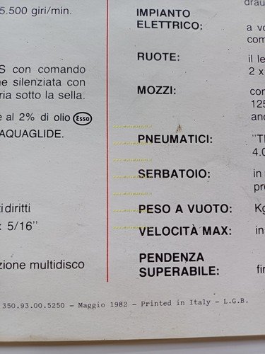 Fantic Motor Trial 200 1982 depliant originale italiano
