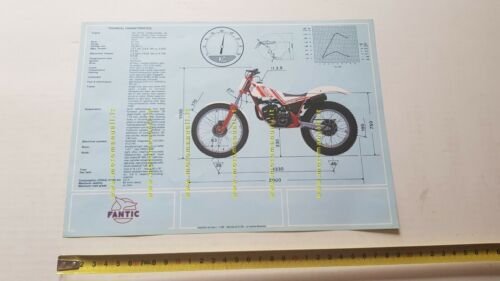 Fantic Motor Trial 201 Progress 2 1986 depliant originale moto …