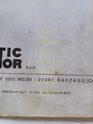 Fantic Motor Trial 240 -125 Professional 1983 manuale uso manutenzione …