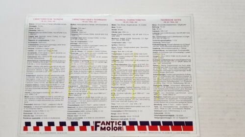 Fantic Motor Trial 300 Professional 1983 depliant originale moto brochure