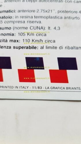 Fantic Motor Trial 300 Professional 1983 depliant originale moto brochure