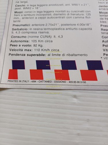 Fantic Motor Trial 300 Professional 1984 depliant italiano originale