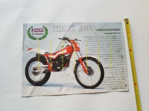 Fantic Motor Trial 301 1985 depliant originale moto