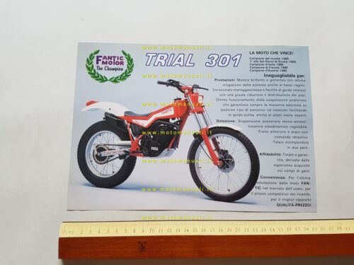 Fantic Motor Trial 301 depliant originale italiano