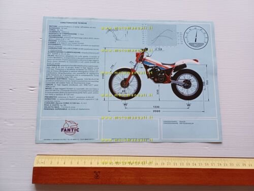 Fantic Motor Trial 301 Progress 2 1986 depliant originale moto