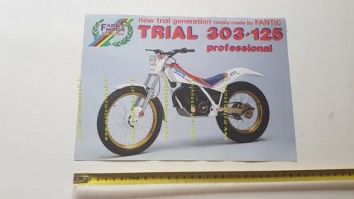 Fantic Motor Trial 303-125 Professional 1987 depliant originale moto