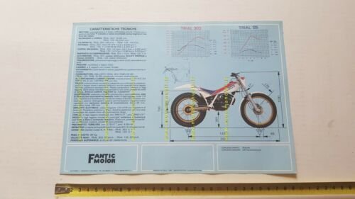 Fantic Motor Trial 303-125 Professional 1987 depliant originale moto