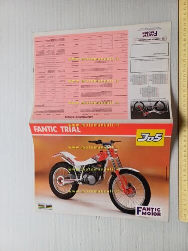 Fantic Motor Trial 305 -245- 125 1988 depliant italiano originale