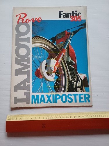 Fantic Motor Trial 305 1989 poster depliant prova La Moto