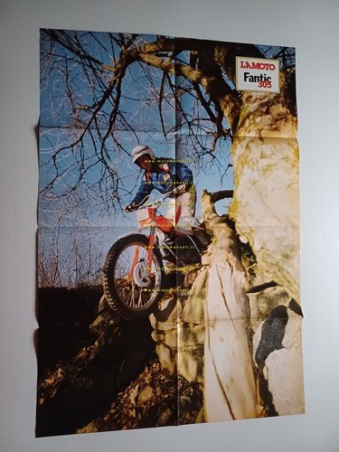 Fantic Motor Trial 305 1989 poster depliant prova La Moto