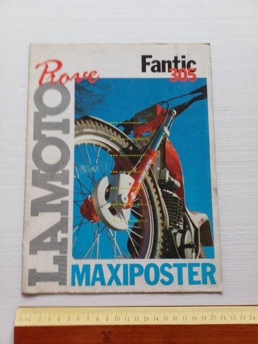 Fantic Motor Trial 305 1989 poster depliant prova "La moto" …