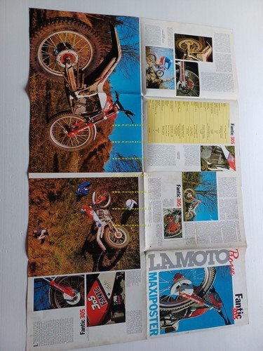 Fantic Motor Trial 305 1989 poster depliant prova "La moto" …
