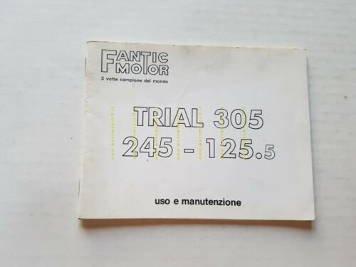 Fantic Motor Trial 305-245-125.5 1988 manuale uso originale owner's manual