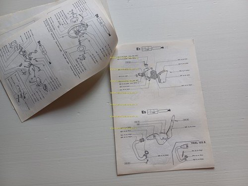 Fantic Motor Trial 305 245 125.5 1989 catalogo ricambi originale