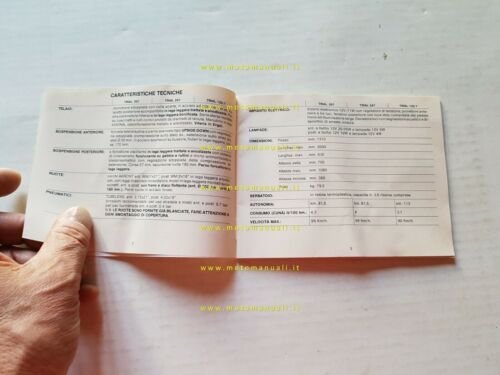 Fantic Motor Trial 307-247-125 1989 manuale uso manutenzione originale