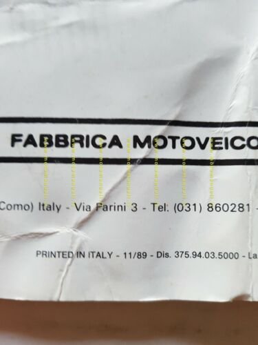 Fantic Motor Trial 307-247-125 1989 manuale uso manutenzione originale