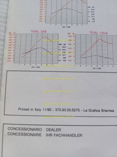 Fantic Motor Trial 309 1990 depliant italiano originale