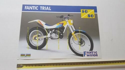 Fantic Motor Trial 50 - 80 1990 depliant originale brochure …
