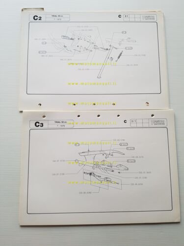 Fantic Motor TRIAL 50 1979 catalogo ricambi originale