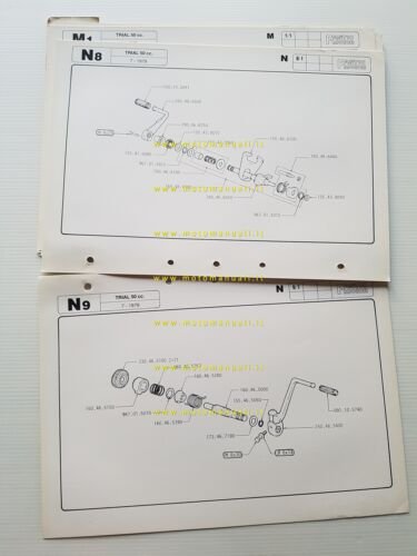 Fantic Motor TRIAL 50 1979 catalogo ricambi originale