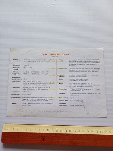 Fantic Motor Trial 50 1982 depliant originale italiano