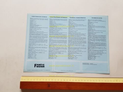Fantic Motor Trial 50 Junior 1986 depliant originale italiano